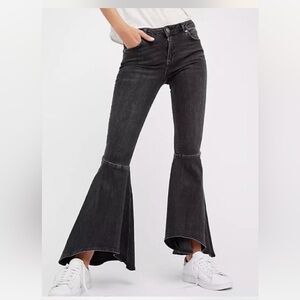 Free People Charcoal Flare Jeans